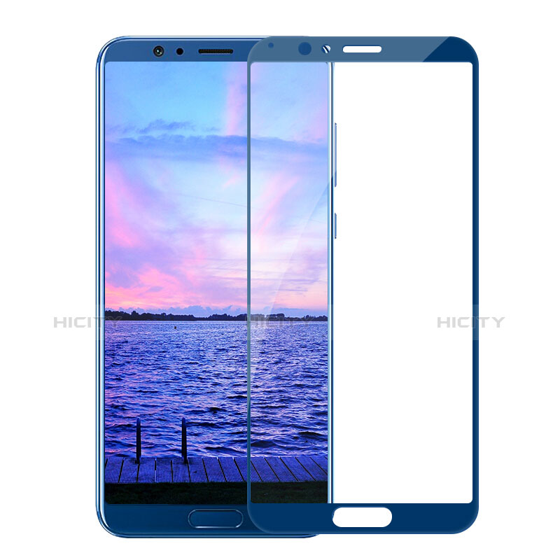 Film Protecteur d'Ecran Verre Trempe Integrale F05 pour Huawei Honor View 10 Bleu Plus