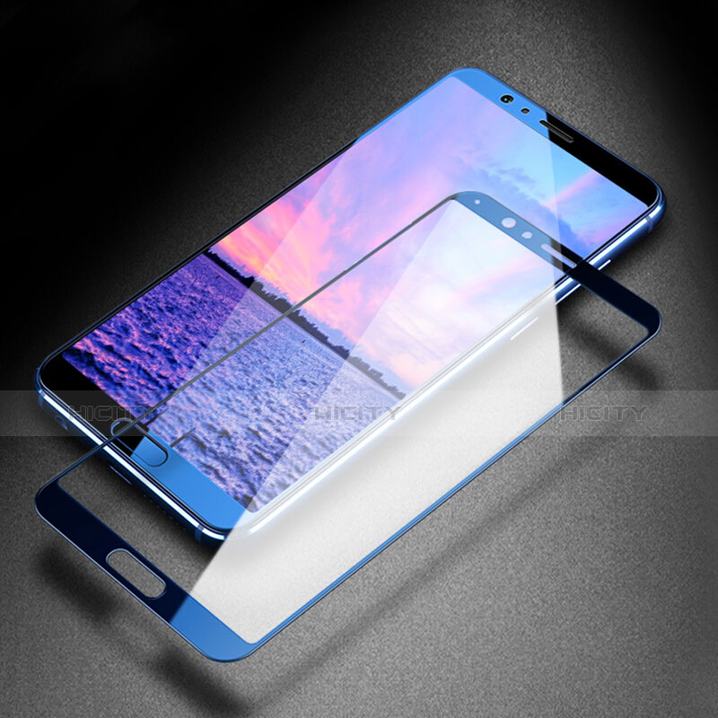 Film Protecteur d'Ecran Verre Trempe Integrale F05 pour Huawei Honor View 10 Bleu Plus