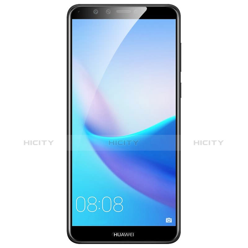 Film Protecteur d'Ecran Verre Trempe Integrale F06 pour Huawei Y7 (2018) Noir Plus