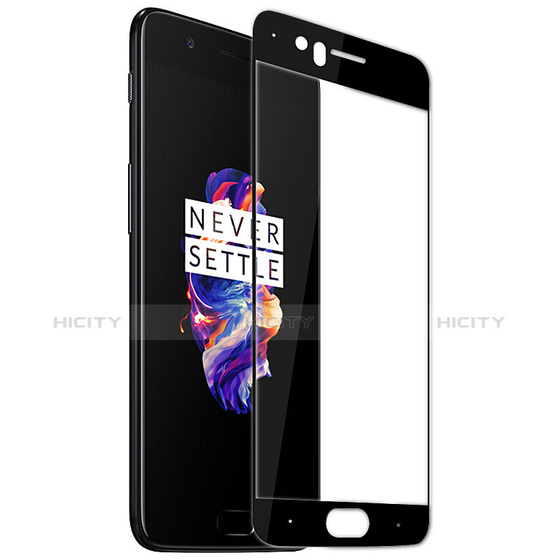 Film Protecteur d'Ecran Verre Trempe Integrale F06 pour OnePlus 5 Noir Plus