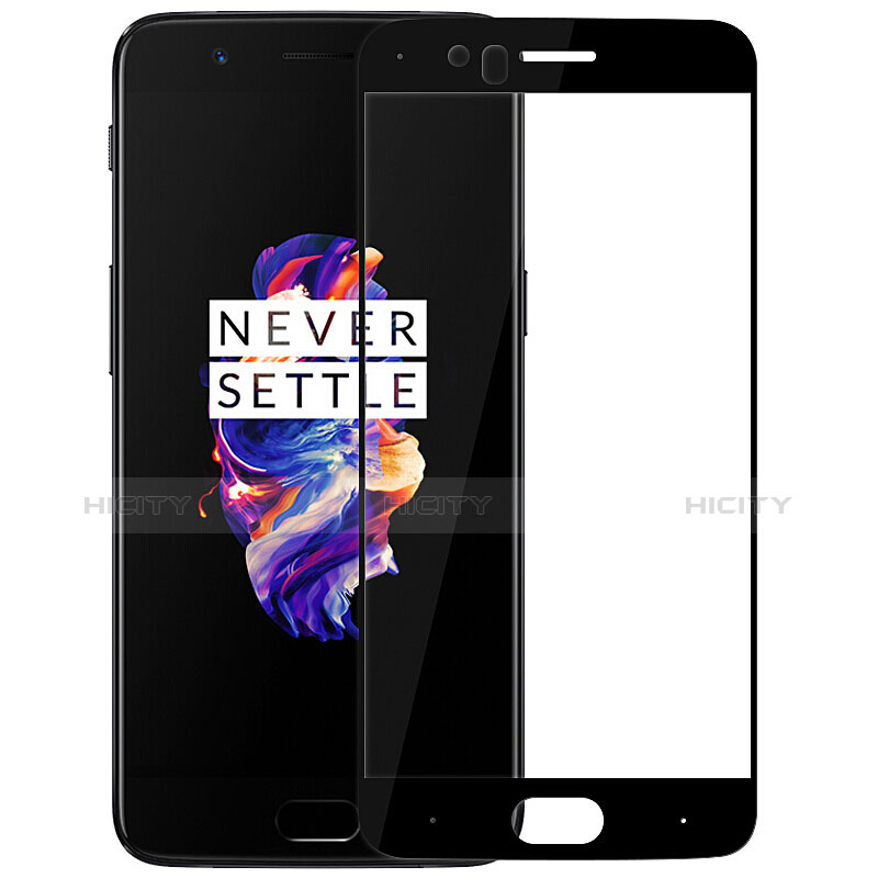 Film Protecteur d'Ecran Verre Trempe Integrale F06 pour OnePlus 5 Noir Plus