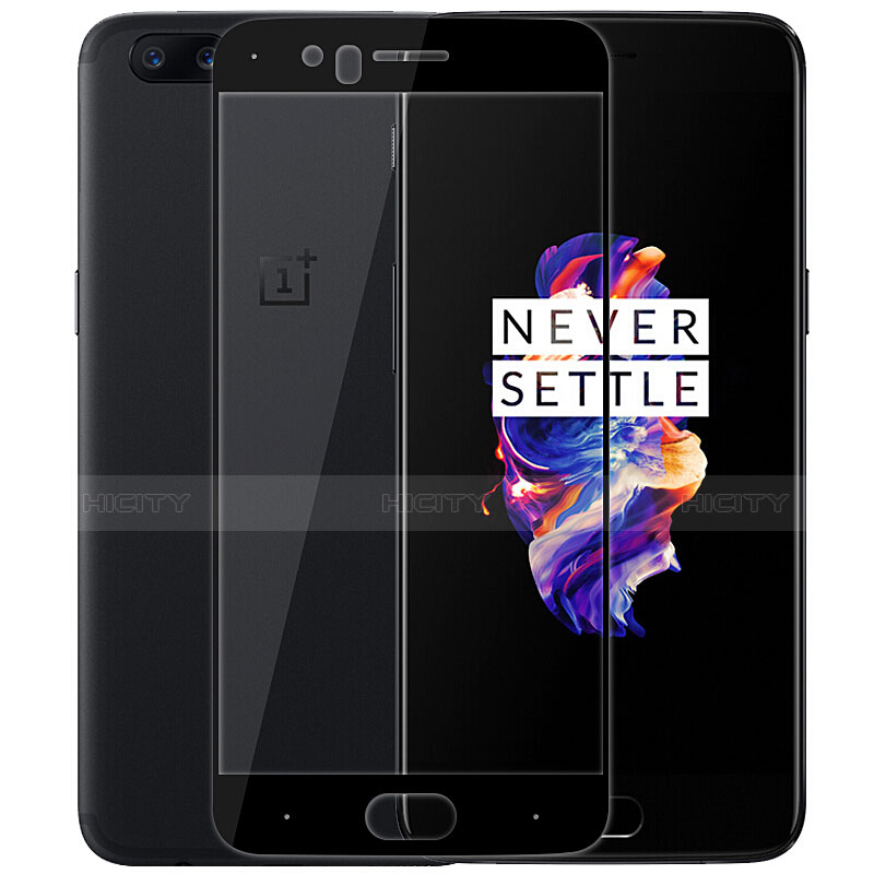 Film Protecteur d'Ecran Verre Trempe Integrale F06 pour OnePlus 5 Noir Plus