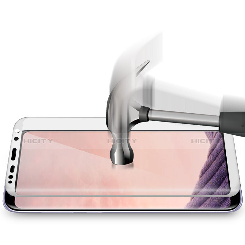 Film Protecteur d'Ecran Verre Trempe Integrale F06 pour Samsung Galaxy S8 Plus Blanc Plus