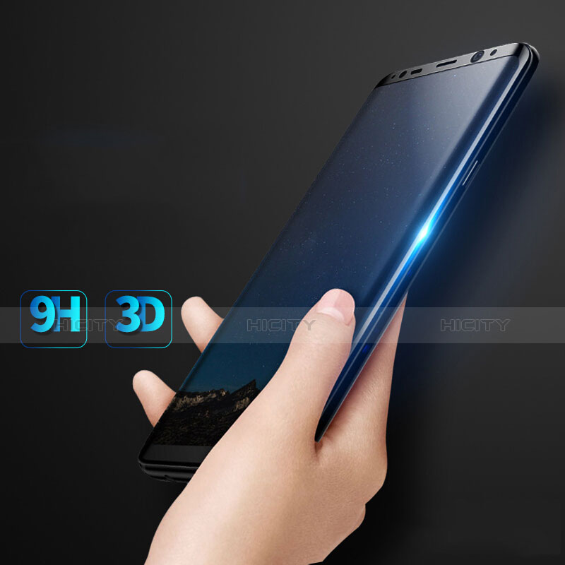 Film Protecteur d'Ecran Verre Trempe Integrale F07 pour Samsung Galaxy S8 Plus Noir Plus