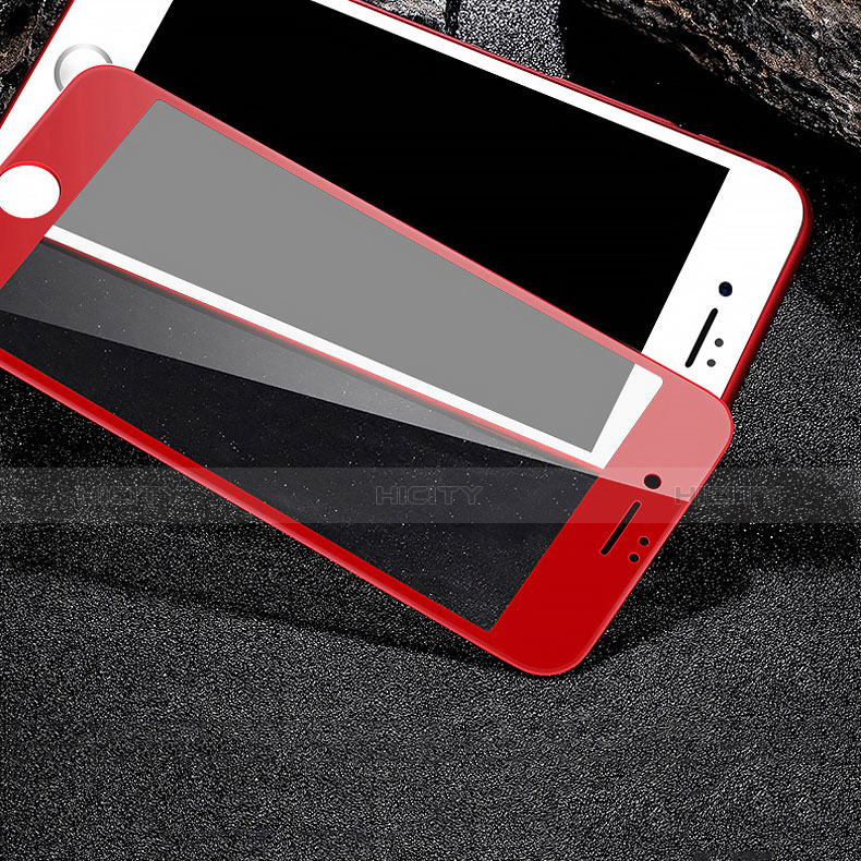 Film Protecteur d'Ecran Verre Trempe Integrale F18 pour Apple iPhone 7 Rouge Plus