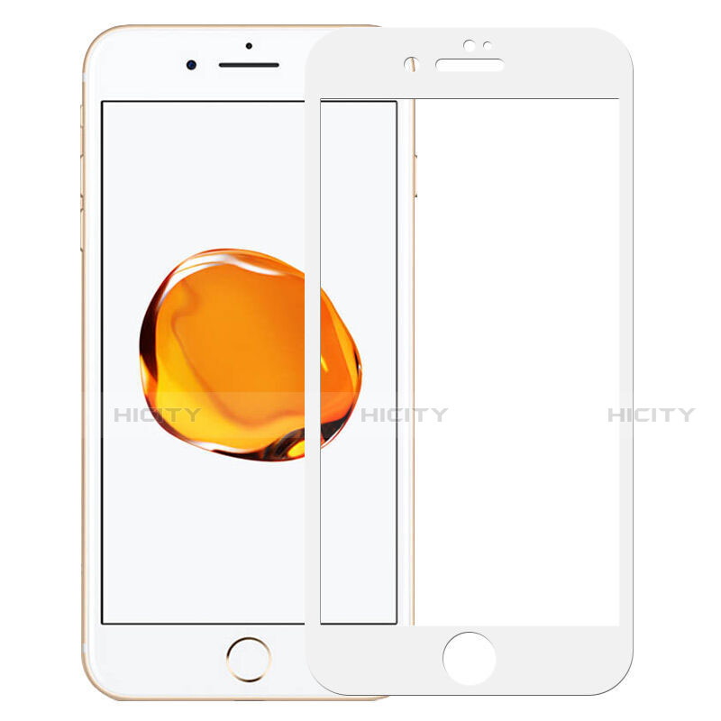 Film Protecteur d'Ecran Verre Trempe Integrale F18 pour Apple iPhone SE (2020) Blanc Plus