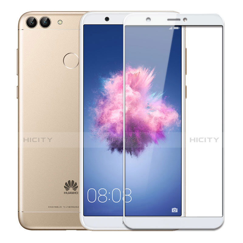 Film Protecteur d'Ecran Verre Trempe Integrale pour Huawei Enjoy 7S Blanc Plus