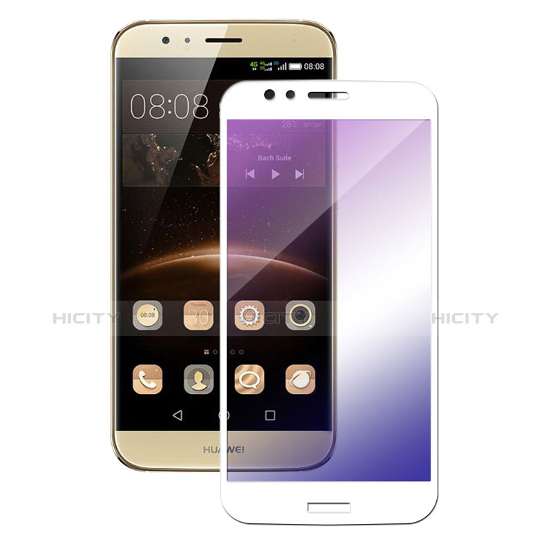 Film Protecteur d'Ecran Verre Trempe Integrale pour Huawei G8 Blanc Plus