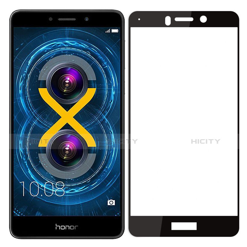 Film Protecteur d'Ecran Verre Trempe Integrale pour Huawei Honor 6X Noir Plus