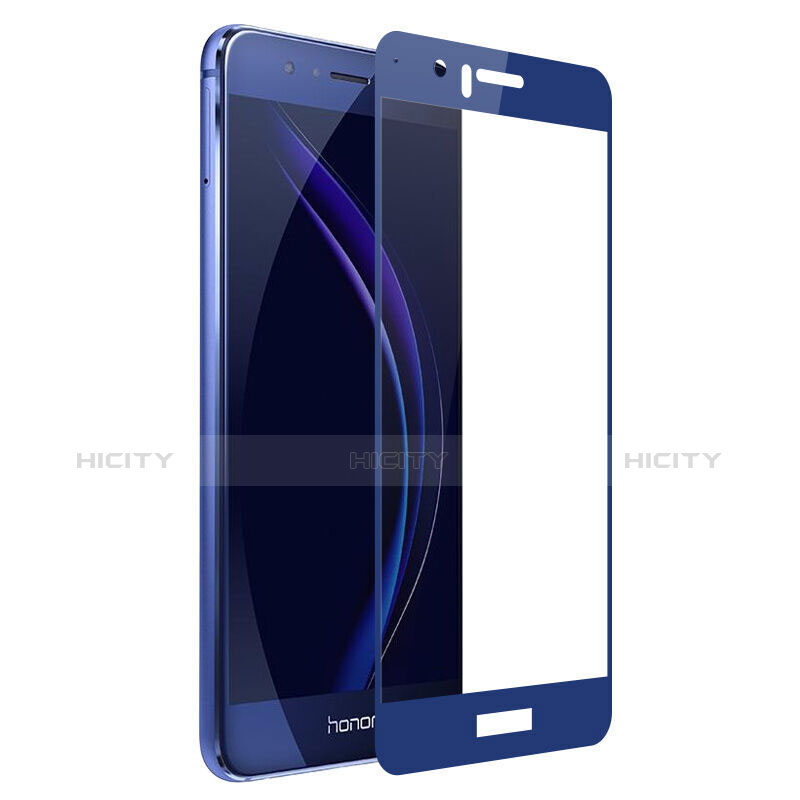 Film Protecteur d'Ecran Verre Trempe Integrale pour Huawei Honor 8 Bleu Plus