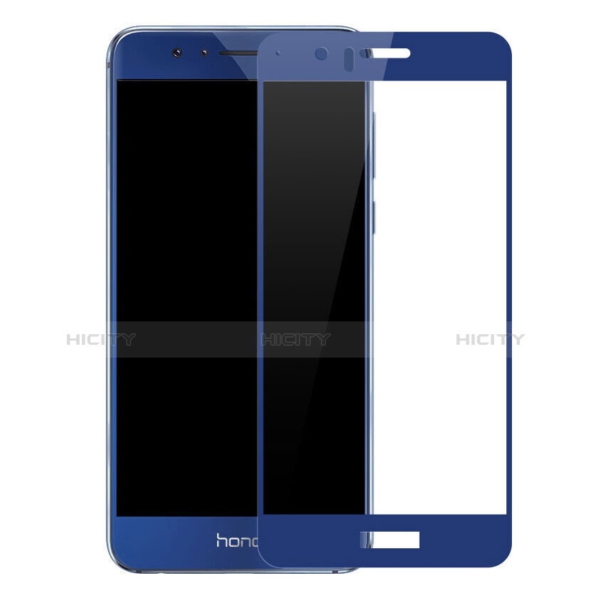 Film Protecteur d'Ecran Verre Trempe Integrale pour Huawei Honor 8 Bleu Plus