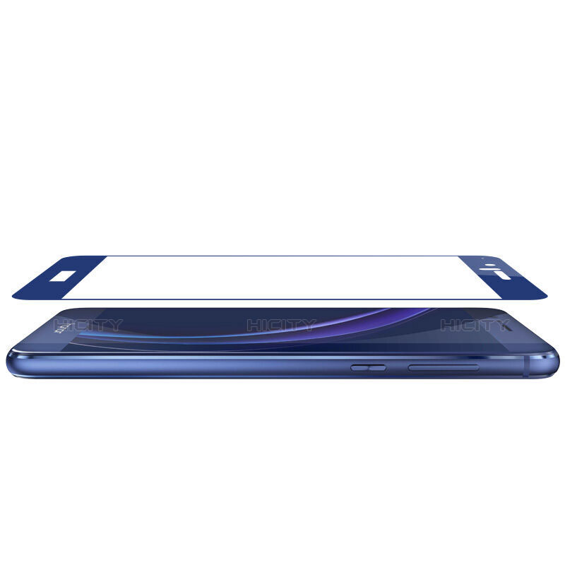 Film Protecteur d'Ecran Verre Trempe Integrale pour Huawei Honor 8 Bleu Plus