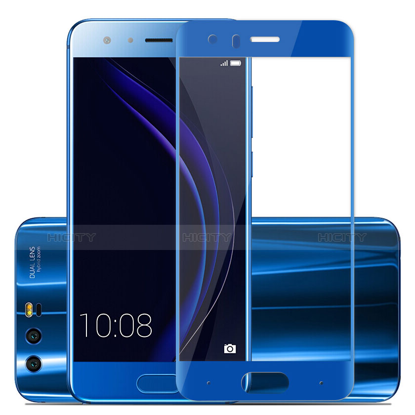 Film Protecteur d'Ecran Verre Trempe Integrale pour Huawei Honor 9 Bleu Plus