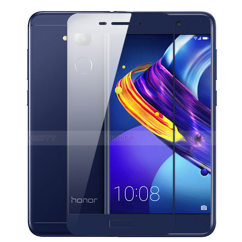 Film Protecteur d'Ecran Verre Trempe Integrale pour Huawei Honor V9 Play Bleu Plus