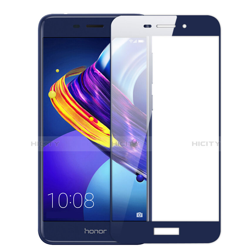 Film Protecteur d'Ecran Verre Trempe Integrale pour Huawei Honor V9 Play Bleu Plus