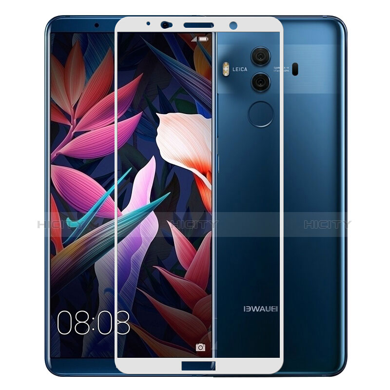 Film Protecteur d'Ecran Verre Trempe Integrale pour Huawei Mate 10 Pro Blanc Plus