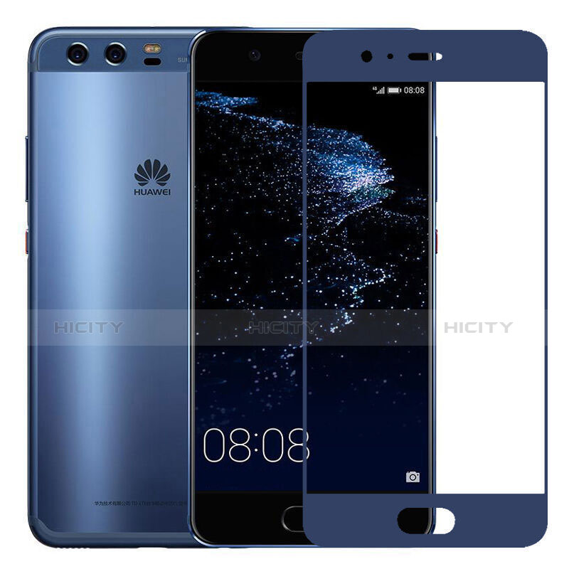 Film Protecteur d'Ecran Verre Trempe Integrale pour Huawei P10 Plus Bleu Plus