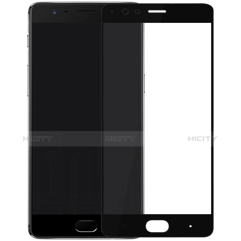 Film Protecteur d'Ecran Verre Trempe Integrale pour OnePlus 3T Noir Plus