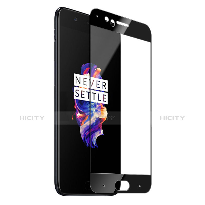 Film Protecteur d'Ecran Verre Trempe Integrale pour OnePlus 5 Noir Plus