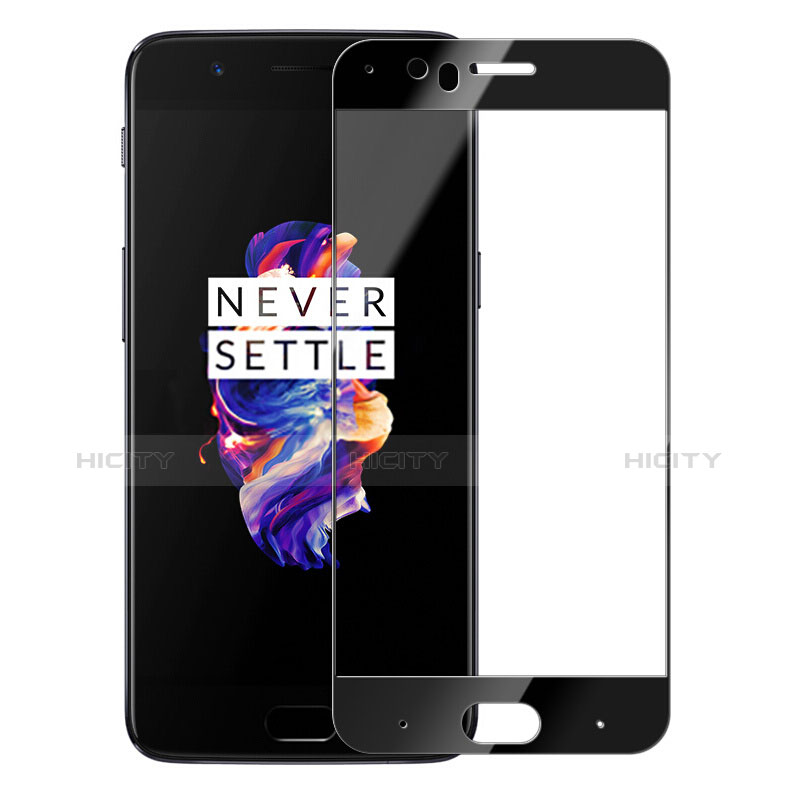 Film Protecteur d'Ecran Verre Trempe Integrale pour OnePlus 5 Noir Plus