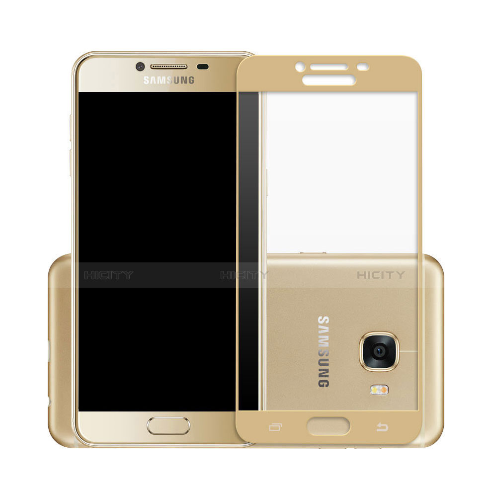 Film Protecteur d'Ecran Verre Trempe Integrale pour Samsung Galaxy C7 SM-C7000 Or Plus