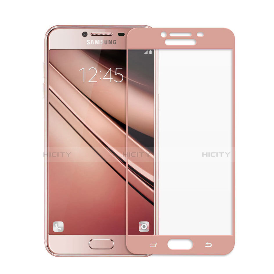 Film Protecteur d'Ecran Verre Trempe Integrale pour Samsung Galaxy C7 SM-C7000 Rose Plus