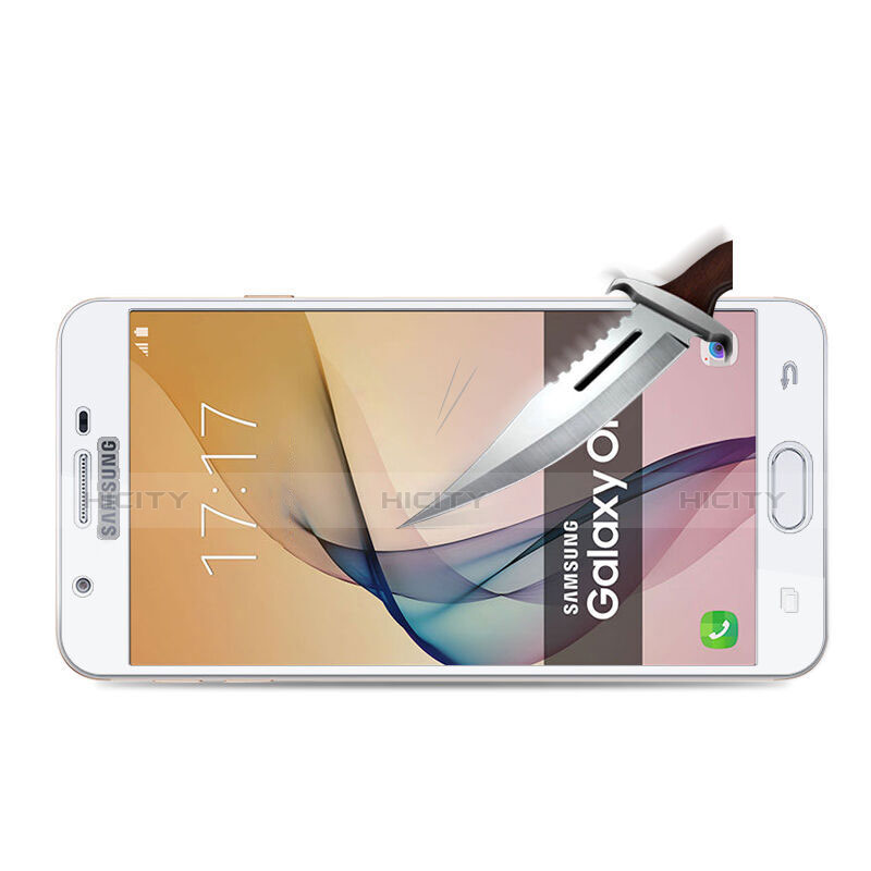 Film Protecteur d'Ecran Verre Trempe Integrale pour Samsung Galaxy On7 (2016) G6100 Blanc Plus