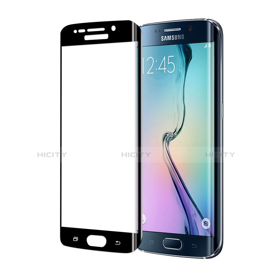 Film Protecteur d'Ecran Verre Trempe Integrale pour Samsung Galaxy S6 Edge SM-G925 Noir Plus