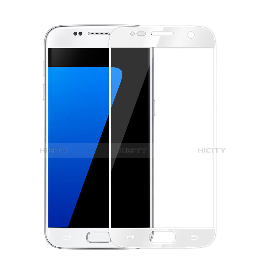 Film Protecteur d'Ecran Verre Trempe Integrale pour Samsung Galaxy S6 SM-G920 Blanc Plus