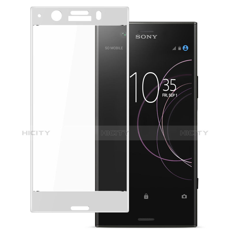 Film Protecteur d'Ecran Verre Trempe Integrale pour Sony Xperia XZ1 Compact Blanc Plus