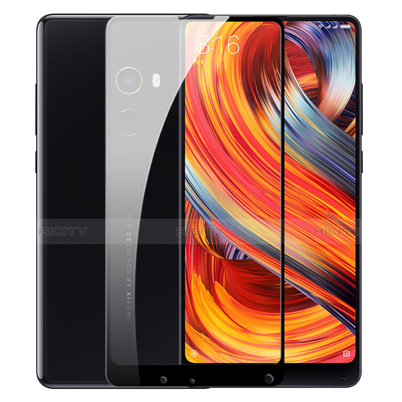 Film Protecteur d'Ecran Verre Trempe Integrale pour Xiaomi Mi Mix 2 Noir Plus