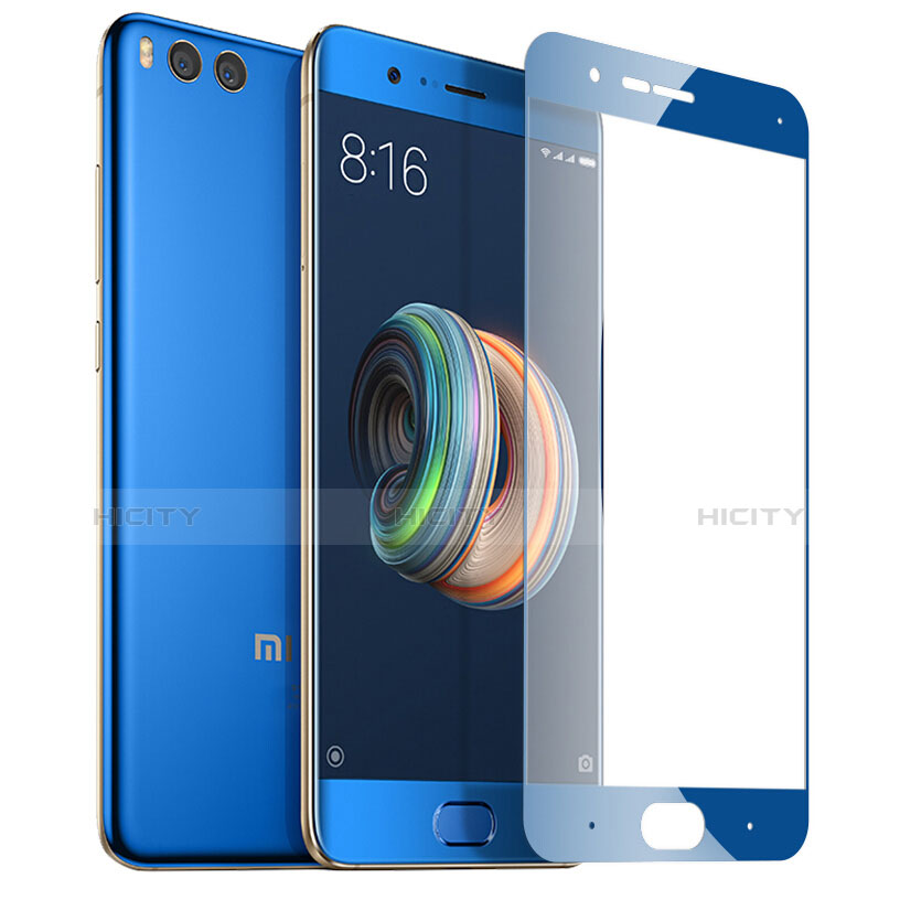 Film Protecteur d'Ecran Verre Trempe Integrale pour Xiaomi Mi Note 3 Bleu Plus