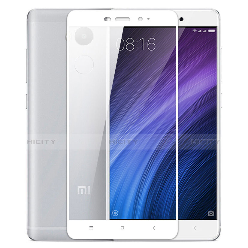 Film Protecteur d'Ecran Verre Trempe Integrale pour Xiaomi Redmi 4 Prime High Edition Blanc Plus