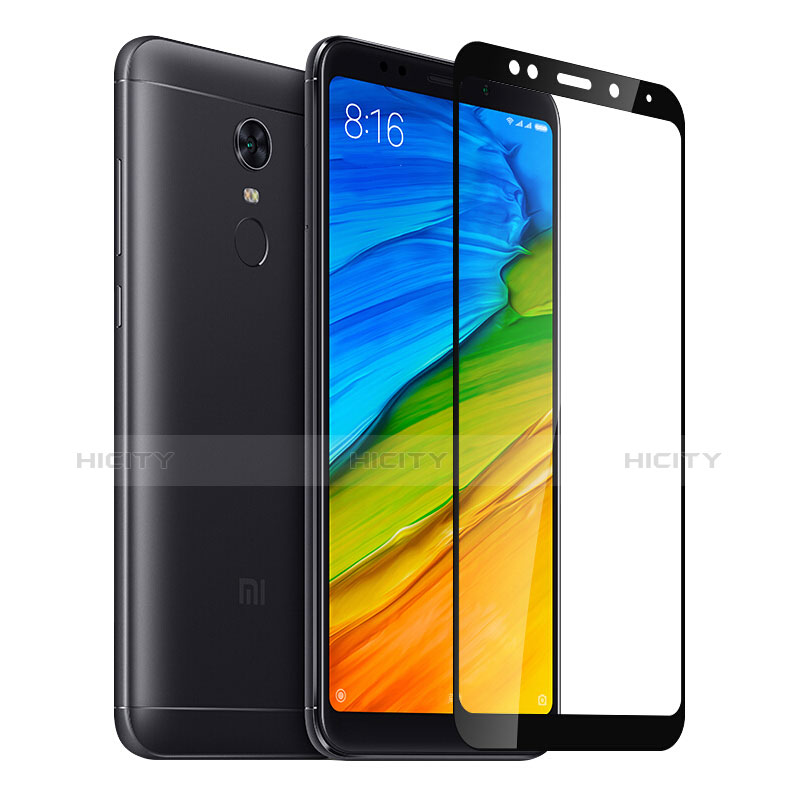 Film Protecteur d'Ecran Verre Trempe Integrale pour Xiaomi Redmi 5 Plus Noir Plus