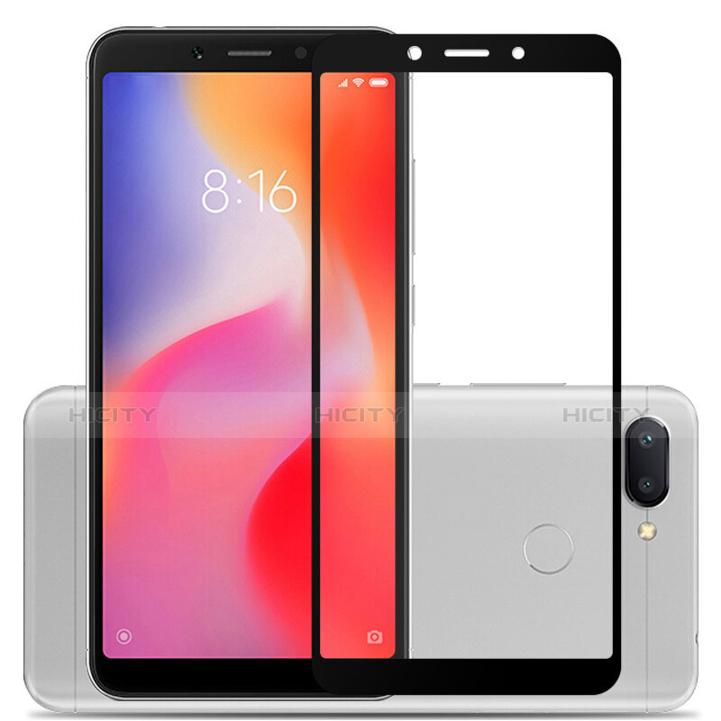 Film Protecteur d'Ecran Verre Trempe Integrale pour Xiaomi Redmi 6 Noir Plus