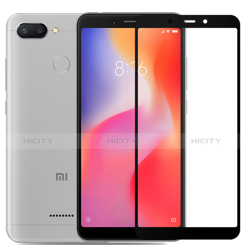 Film Protecteur d'Ecran Verre Trempe Integrale pour Xiaomi Redmi 6 Noir Plus