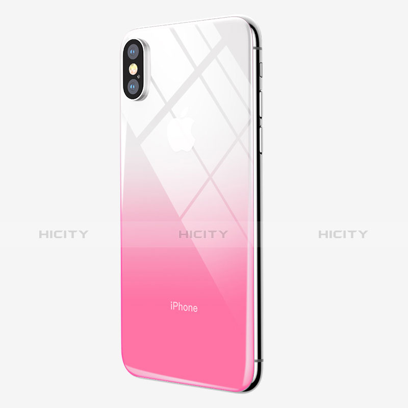 Film Protection Protecteur Arriere Degrade pour Apple iPhone Xs Max Rose Plus