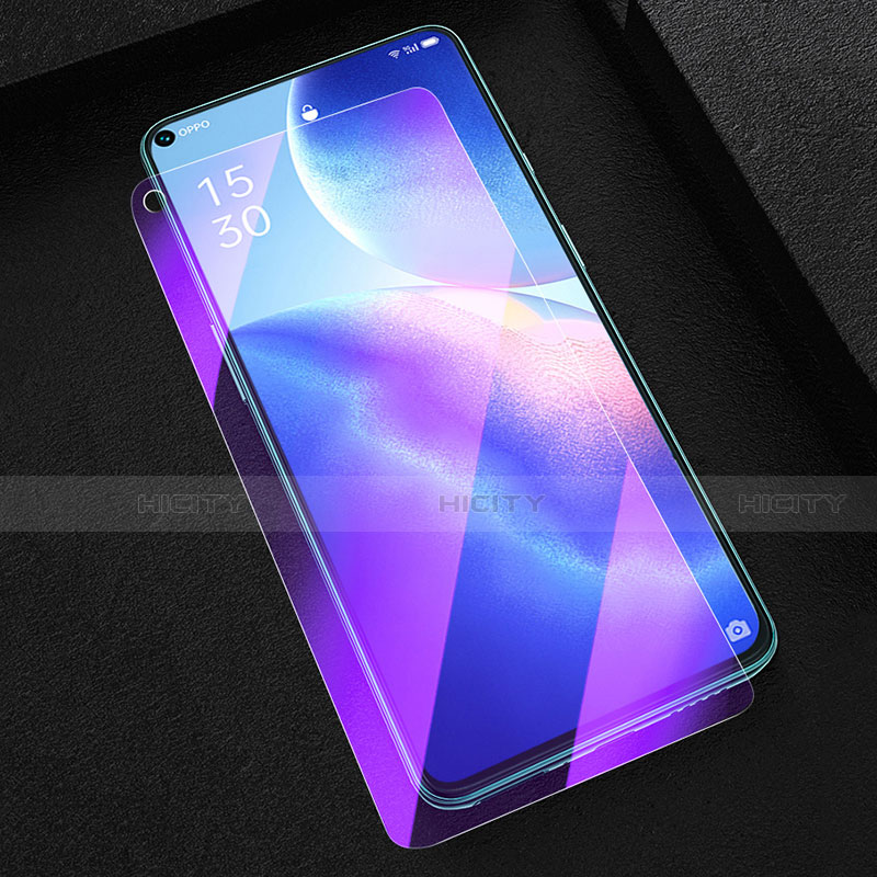 Film Protection Protecteur d'Ecran Verre Trempe Anti-Lumiere Bleue B02 pour Oppo Reno5 5G Clair Plus