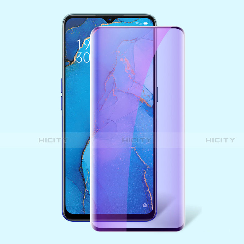 Film Protection Protecteur d'Ecran Verre Trempe Integrale Anti-Lumiere Bleue F02 pour Oppo K7 5G Noir Plus