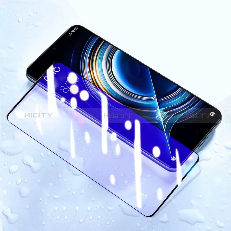 Film Protection Protecteur d'Ecran Verre Trempe Integrale Anti-Lumiere Bleue F02 pour Xiaomi Redmi K50 Pro 5G Noir Plus