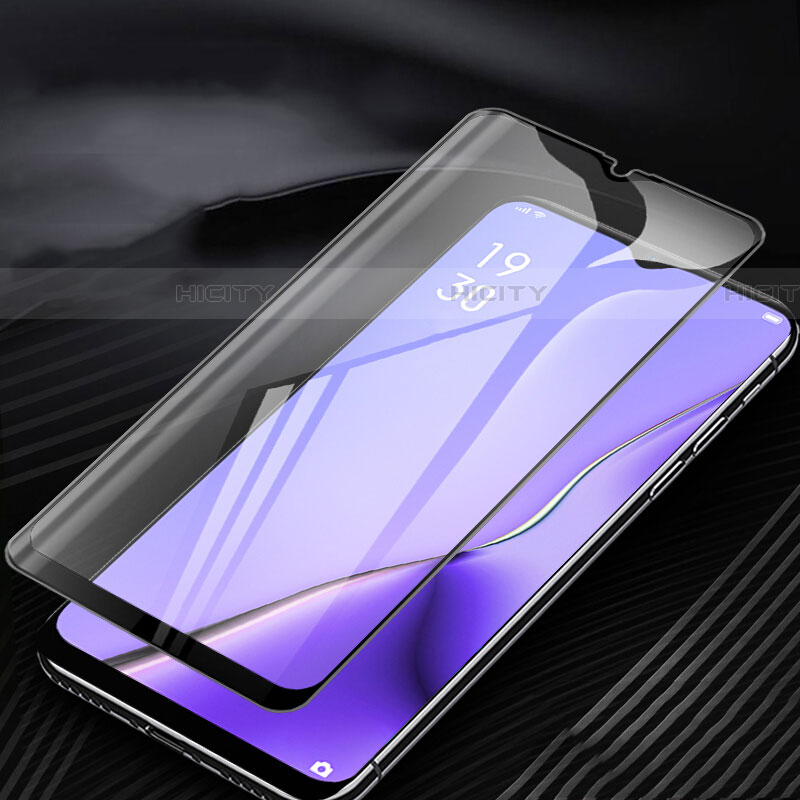 Film Protection Protecteur d'Ecran Verre Trempe Integrale Anti-Lumiere Bleue pour Oppo A11 Noir Plus