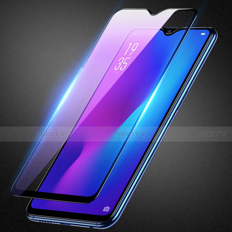 Film Protection Protecteur d'Ecran Verre Trempe Integrale Anti-Lumiere Bleue pour Oppo A9X Noir Plus