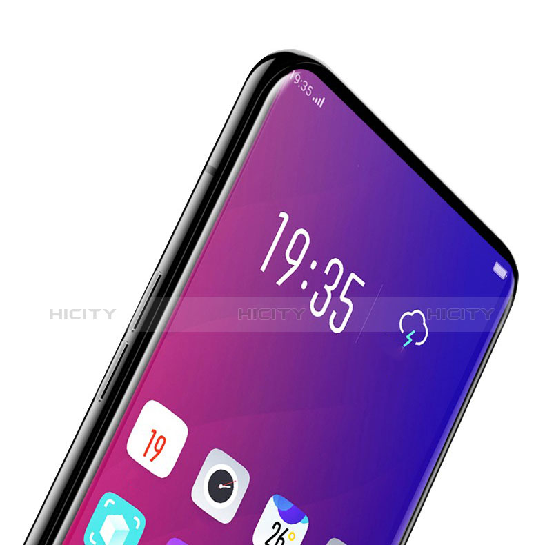 Film Protection Protecteur d'Ecran Verre Trempe Integrale Anti-Lumiere Bleue pour Oppo Find X Super Flash Edition Noir Plus