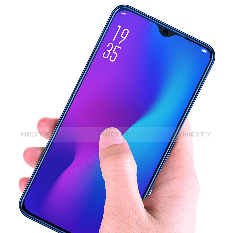 Film Protection Protecteur d'Ecran Verre Trempe Integrale Anti-Lumiere Bleue pour Oppo R17 Pro Noir Plus