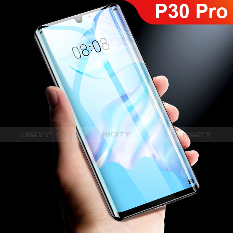 Film Protection Protecteur d'Ecran Verre Trempe Integrale F02 pour Huawei P30 Pro New Edition Noir Plus