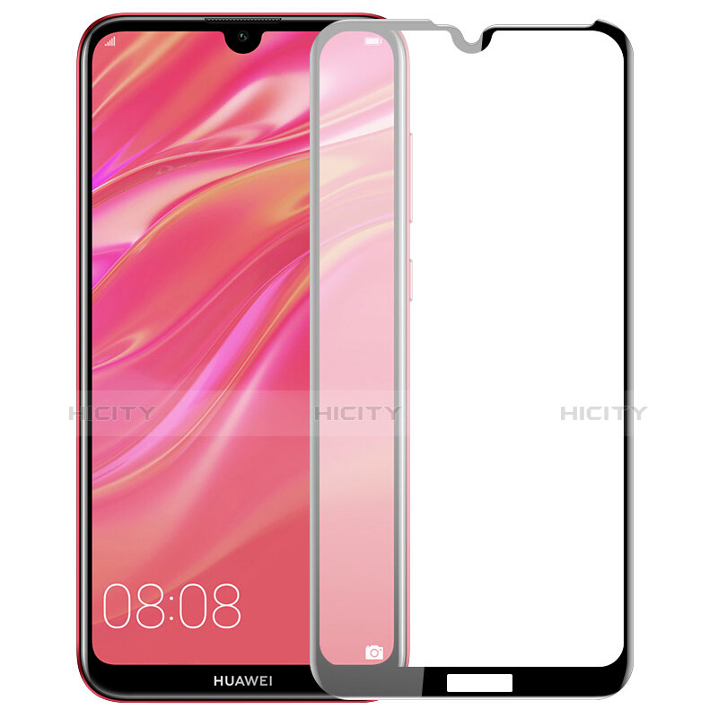 Film Protection Protecteur d'Ecran Verre Trempe Integrale F02 pour Huawei Y7 Prime (2019) Noir Plus