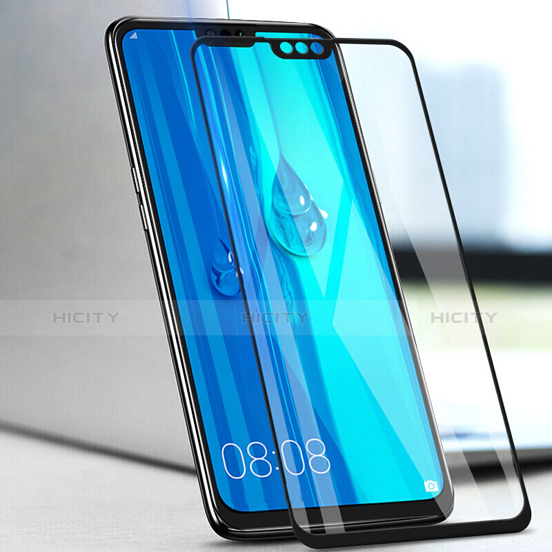 Film Protection Protecteur d'Ecran Verre Trempe Integrale F02 pour Huawei Y9 (2019) Noir Plus