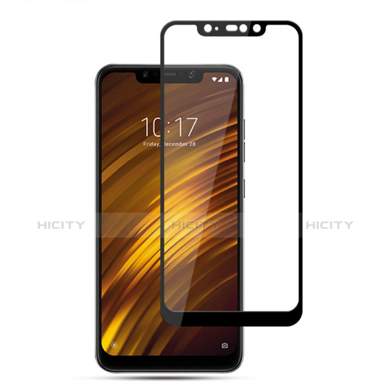 Film Protection Protecteur d'Ecran Verre Trempe Integrale F02 pour Xiaomi Pocophone F1 Noir Plus