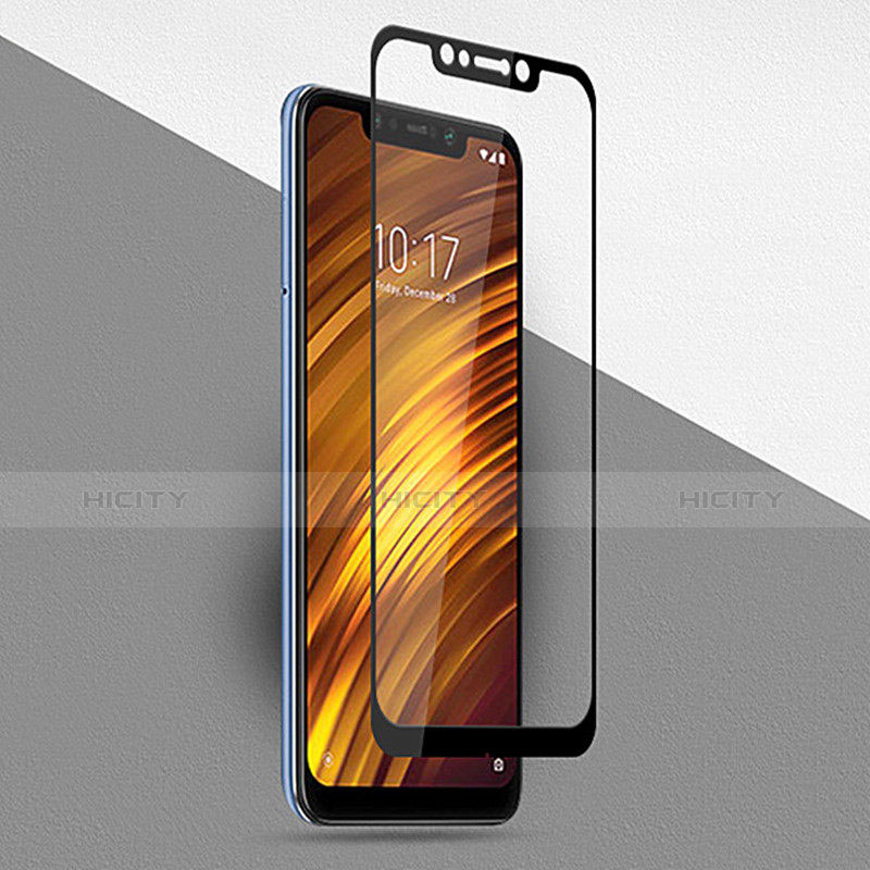 Film Protection Protecteur d'Ecran Verre Trempe Integrale F02 pour Xiaomi Pocophone F1 Noir Plus