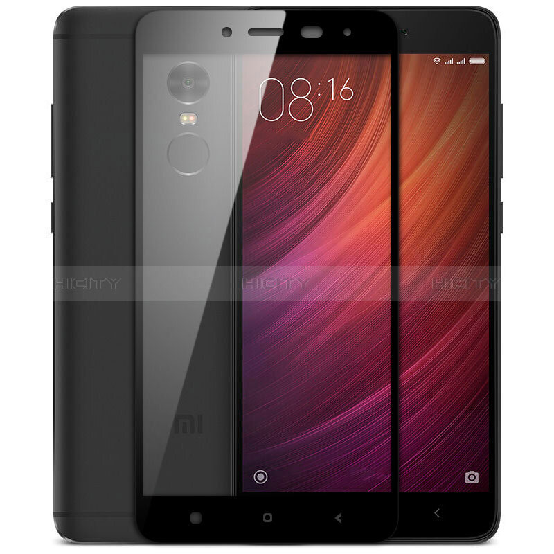 Film Protection Protecteur d'Ecran Verre Trempe Integrale F05 pour Xiaomi Redmi Note 4X Noir Plus